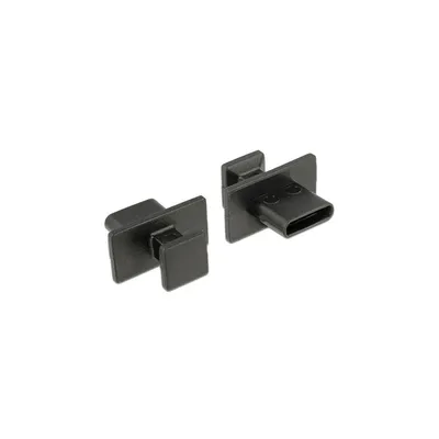Produktbild von DeLOCK 64015, USB Typ-C, Schwarz, Polyethylen (PE), 13,9 mm, 14,2 mm, 7,6 mm