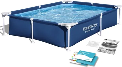 Produktbild von Rechteckiger Rahmenpool 221x150x43 cm Bestway 56401N