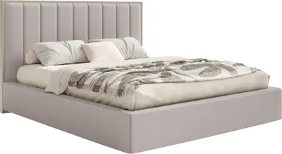 Produktbild von Selsey Togents - Polsterbett 180x200 mit Chenillebezug und Bettkasten, Graubeige