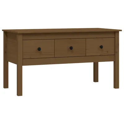 Produktbild von Couchtisch Honigbraun 102x49x55 cm Massivholz Kiefer