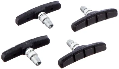 Productafbeelding van Remblokken voor V-brake, zwart, aluminium velgremmen, 72 mm, 2 paar