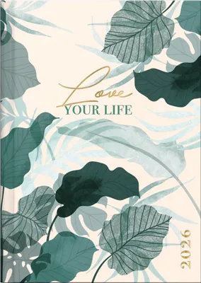 Produktbild von Brunnen Love, Tasche, 384 Seiten, A6, Cremefarben, Grün, Deutsch, 01/01/2026