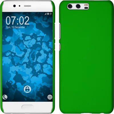 Produktbild von PhoneNatic Case kompatibel mit Huawei P10 - Hülle grün gummiert Hard-case Cover