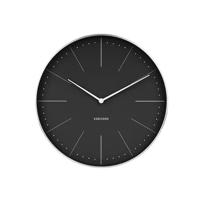 Produktbild von Karlsson - Wanduhr Normann Station - Schwarz - Ø37,5cm
