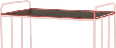Produktbild von Kongamek Tischplatte 1000x600x35mm in grau als Zubehör für Plattformwagen