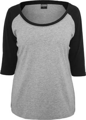 Obrázok produktu pre Urban Classics Dámsky 3/4 rukáv RAGLAN grau - XS