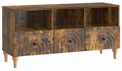 Productafbeelding van vidaXL TV-kast, 102 x 34,5 x 50 cm, rook eikenfineer, houtvezelplaat