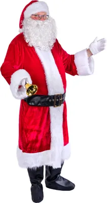 Produktbild von Nikolaus Weihnachtsmann Kostüm Set 3-tlg. | Rot Weiß