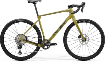 Immagine prodotto di Merida Silex 7000, bicicletta gravel, colore verde "Low Key" e grigio "Gunmetal", telaio in fibra di carbonio (CF2)...