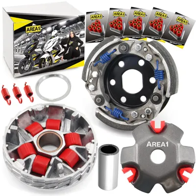 Produktbild von Area1 Tuning Set Variomatik + Kupplung für 50ccm China 4Takt Motorroller wie z.B. GY6 139QMB/QMA AGM Nova AlphaMotors Direct-Bikes Dafier ATU Explorer