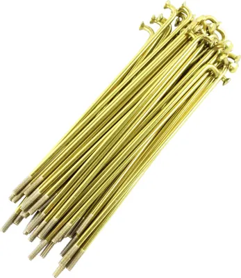 Produktbild von Speichensatz Speichen Edelstahl Gold 36 Stück, Gewinde M3,5 x 143,5mm, für alle Simson Modelle