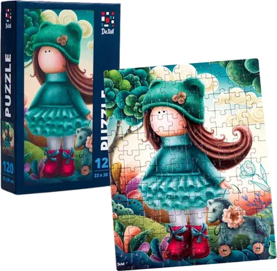 Image de Puzzle Petite poupée avec un cheval  DT100-03