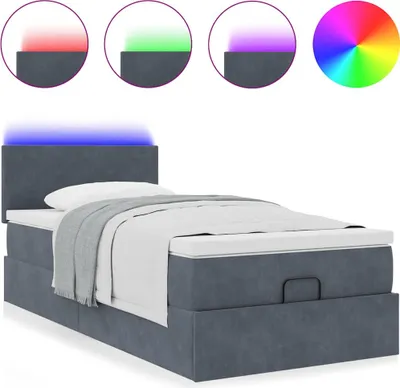 Immagine prodotto di Struttura Letto Pouf con Materasso 90x200 cm in Velluto