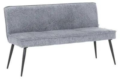 Produktbild von Küchenbank OSAN Grau mit Taschenfederkern 142 cm breit, 60 cm tief, 83 cm hoch