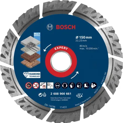 Obrázok produktu pre Bosch 2608900661 Bosch EXPERT Multi Material Diamant 150x22.23x2.4x12