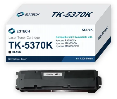 Produktbild von Toner kompatibel mit Kyocera TK-5370K PA3500CX MA3500CIX MA3500CIFX Schwarz