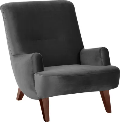 Produktbild von Max Winzer Sessel Brandford - Samtvelours anthrazit - Maße: 71 x 101 x 80 cm