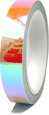 Produktbild von 10m Zierstreifen 12mm Flip Flop Gelb/Rot Folie Auto Motorrad Dekorstreifen