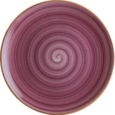 Produktbild von 6x Bonna Aura Blackberry Gourmet flach Teller rund 27cm 3cm hoch Lila Beerenton Porzellan ABBGRM27DZ Speise Essteller Geschirr