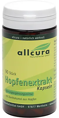 Obrázok produktu pre allcura Chmeľový extrakt Kapsule, 90 kapsúl