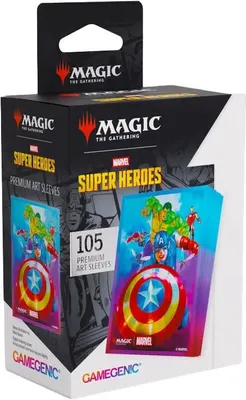 Immagine prodotto di Maniche Premium MTG per Carte Captain America Team Leader (105) Formato Standard