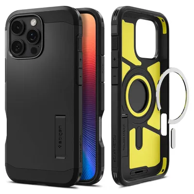 Zdjęcie produktu dla Spigen Tough Armor AI (MagFit), Pokrowiec, Apple, iPhone 16 Pro Max, 17,5 cm (6.9"), Czarny