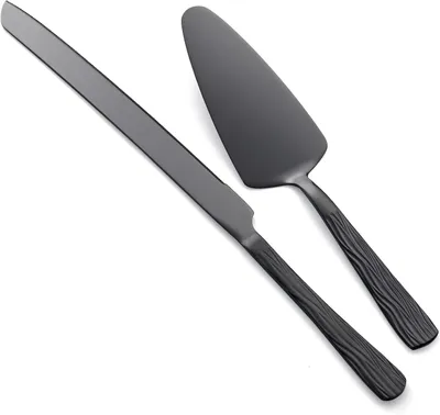 Produktbild von Kuchenmesser und Kuchenheber Set, Edelstahl, 33 cm und 23,5 cm, für die Küche