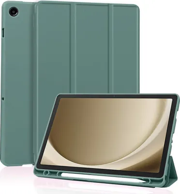 Produktbild von Techsuit Flex Trifold Tablet-Hülle mit Pencil-Halter für Samsung Galaxy Tab A9 Plus - Grün