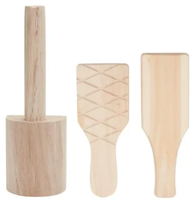 Immagine prodotto di Set di 3 spatole in legno per Vetroceramica e scultura