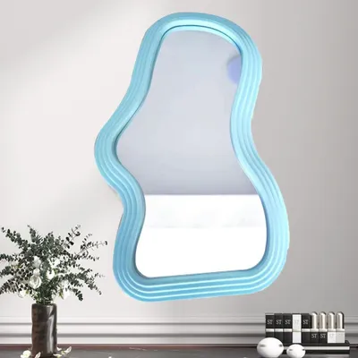 Produktbild von Dekorativer Wandspiegel mit Garderobe für Badezimmer und Wohnzimmer