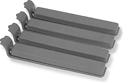 Image de Clips de fermeture pour aliments MICHELINO Set de clips de fermeture de différentes tailles 4 pièces 13 cm