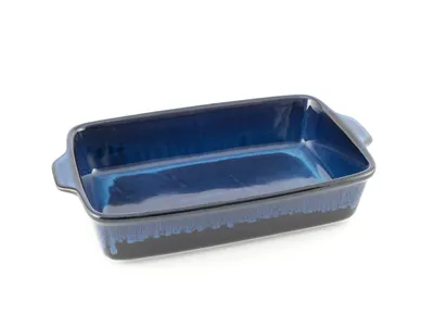 Produktbild von Hanseküche Auflaufform Groß für 4-6 Personen aus hochwertiger Keramik | Ideal für Lasagne, Aufläufe, Tiramisu | Ofenform, (Dunkelblau Groß)