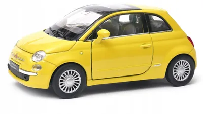 Produktbild von Welly Fiat 500 Modellauto 1:32 detailgetreu gelb