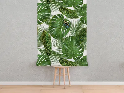 Produktbild von Coloray Fototapete 104x70 cm Latextapete Magicstick - Leavefog verlässt Monstera.