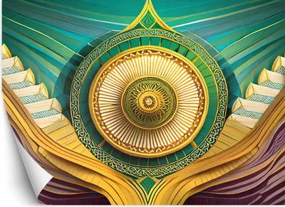 Produktbild von Vlies fototapete Mandala Arabischer Orientalismus 450x315 cm Feeby Bunt inkl. Kleber einfache Montage