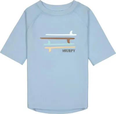 Produktbild von Lässig Splash & Fun Kurzarm Badeshirt Schwimmshirt Rashguard mit UV-Schutz - Surfboards sky blue, 13-18 Monate, Größe 86