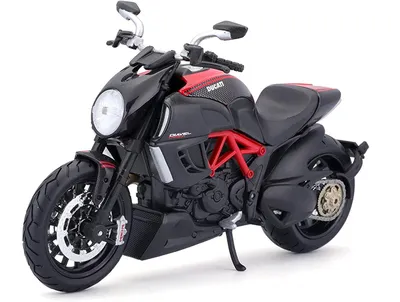 Produktbild von Maisto 5-11023 - Modellmotorrad - Ducati Diavel Carbon (schwarz-rot, Maßstab 1:12)