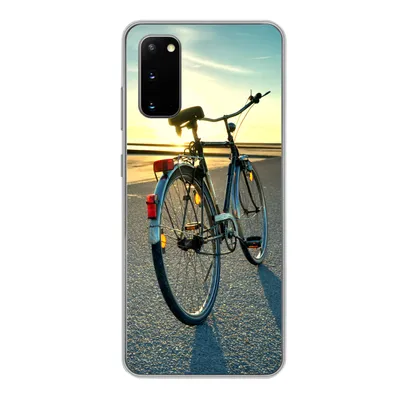Produktbild von MuchoWow® Handyhülle Schutzhülle Hülle für Samsung Galaxy S20 Nordsee - Fahrrad - Sonnenuntergang Silikon Softcase Handy Hülle - Bild