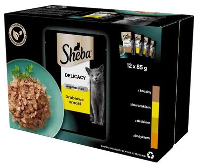 Obrázek produktu pro SHEBA Delicacy Drůbeží příchutě pro kočky 12 x 85 g