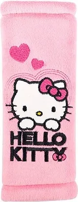 Zdjęcie produktu dla Nakładka na pas bezpieczeństwa 19x8cm, Hello Kitty, różowa