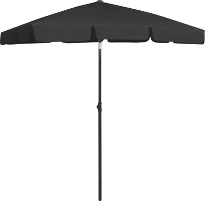 Obrázek produktu pro vidaXL Plážový slunečník Black 180x120 cm
