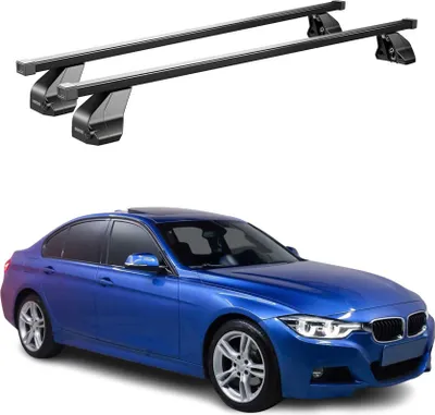 Obrázok produktu pre Menabo priečniky pre BMW radu 3 F30 2012-2019 z nehrdzavejúcej ocele, čierne