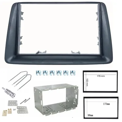 Radio-Einbauset 2-DIN für Fiat Panda (169) 2003-2012