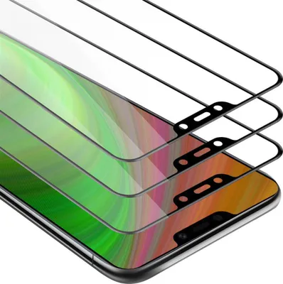 Image de Cadorabo 3x film blindé plein écran pour Vivo Y81i film de protection en noir verre de protection d'écran tempered