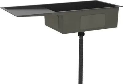 Obrázek produktu pro vidaXL Ručně vyráběný vestavný dřez z černé nerezové oceli