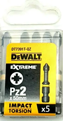 Produktbild von DeWALT DT7391T-QZ, 5 Stück(e), Pozidriv, PZ 2, 5 cm, Hexagonal, Box