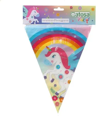 Produktbild von Atosa Einhornkranz 360 Cm Mehrfarbig Mehrfarbig One Size