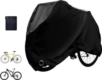 Zdjęcie produktu dla Kaski rowerowe, kaski rowerowe 210D, kask rowerowy, wodoodporny kask przeciwdeszczowy z zamkiem i kieszenią, chroniący przed słońcem i odporny na rozdarcia, czarny, rozmiar L [190 × 65 × 100 cm]