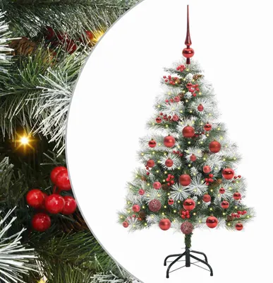 Immagine prodotto di vidaXL Albero di Natale artificiale verde e bianco 120 cm