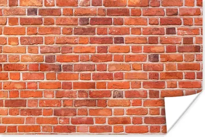 Produktbild von MuchoWow® Poster Ziegel - Mauern - Robust 90x60 cm - Schlafzimmer